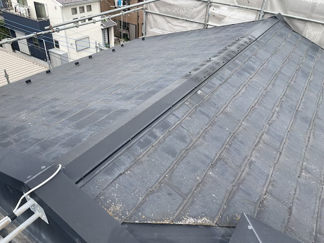 草加市北谷積水ハウス屋根塗装工事　スレート屋根